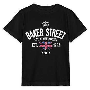 Baker street vintage - T-shirt bio MINI CREATOR Stanley/Stella Enfant - noir - Devant - Mikhail (115cm)