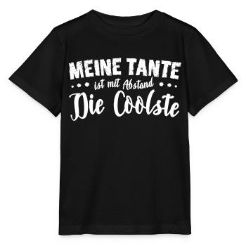 Meinte Tante ist die Coolste - Stanley/Stella Kinder T-Shirt MINI CREATOR  - Schwarz - Vorne - Mikhail (115cm)