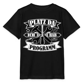 Platz da ich hab Programm - Stanley/Stella Kinder T-Shirt MINI CREATOR  - Schwarz - Vorne - Mikhail (115cm)