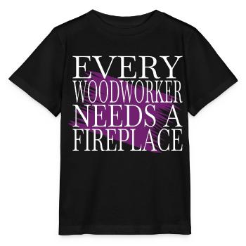dad cool logging lumberjackwoodworking cutter - Stanley/Stella Kinder T-Shirt MINI CREATOR  - Schwarz - Vorne - Mikhail (115cm)