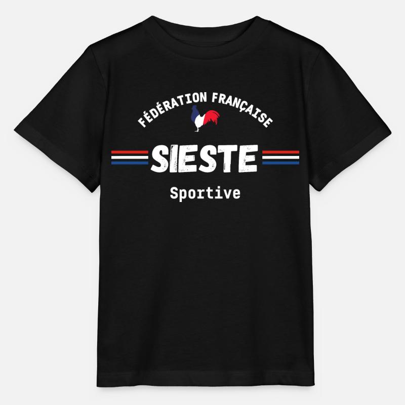 Fédération française de la sieste sportive - T-shirt bio MINI CREATOR Stanley/Stella Enfant - noir