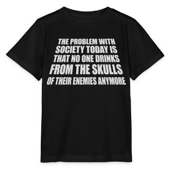 boissons de crânes ennemis - T-shirt bio MINI CREATOR Stanley/Stella Enfant - noir - Devant - Mikhail (115cm)