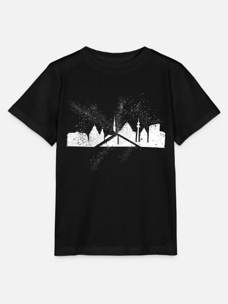 Dortmund Deutschland Stadt Skyline Grunge Splash - Stanley/Stella Kinder T-Shirt MINI CREATOR  - Schwarz