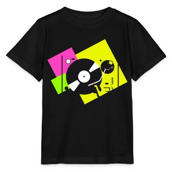 Platines colorées3 - T-shirt bio MINI CREATOR Stanley/Stella Enfant - noir - Devant - Mikhail (115cm)