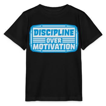 Citation de discipline sur la motivation - T-shirt bio MINI CREATOR Stanley/Stella Enfant - noir - Devant - Mikhail (115cm)