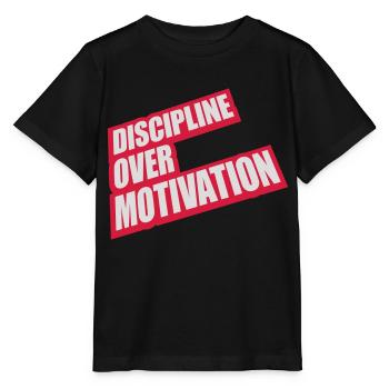 Citation de discipline sur la motivation - T-shirt bio MINI CREATOR Stanley/Stella Enfant - noir - Devant - Mikhail (115cm)