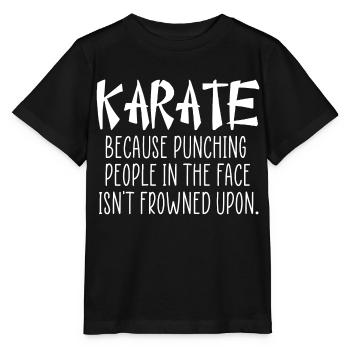 Karaté citation drôle - T-shirt bio MINI CREATOR Stanley/Stella Enfant - noir - Devant - Mikhail (115cm)