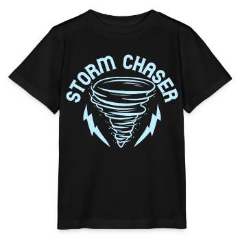 Storm Chaser Meteorology Meteorologist - Stanley/Stella Kinder T-Shirt MINI CREATOR  - Schwarz - Vorne - Mikhail (115cm)