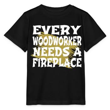 jackhammer chainsaw tools birthday present idea - Stanley/Stella MINI CREATOR Kids’ T-Shirt - black - Front - Mikhail (115cm)