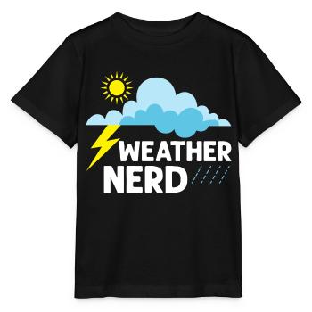Weather Nerd Meteorology Meteorologist - Stanley/Stella MINI CREATOR Kids’ T-Shirt - black - Front - Mikhail (115cm)