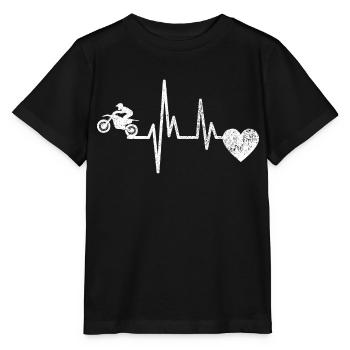 Moto Cyclomoteur Cadeau Motocycliste Motocross - T-shirt bio MINI CREATOR Stanley/Stella Enfant - noir - Devant - Mikhail (115cm)
