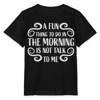 not talk to me - Stanley/Stella MINI CREATOR Kids’ T-Shirt - black - Front - Mikhail (115cm)