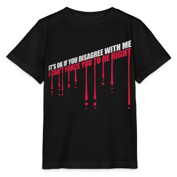 Vous n’êtes pas d’accord avec moi - T-shirt bio MINI CREATOR Stanley/Stella Enfant - noir - Devant - Mikhail (115cm)