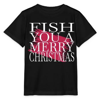 birthday present bedroom beard fisherman fishes - Stanley/Stella MINI CREATOR Kids’ T-Shirt - black - Front - Mikhail (115cm)
