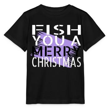 Dictons de citation de pêcheurs Tournois de pêche - T-shirt bio MINI CREATOR Stanley/Stella Enfant - noir - Devant - Mikhail (115cm)