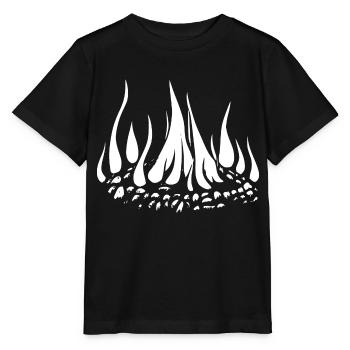 Lagerfeuer Camping Natur Wald Feuer draußen 9 - Stanley/Stella Kinder T-Shirt MINI CREATOR  - Schwarz - Vorne - Mikhail (115cm)