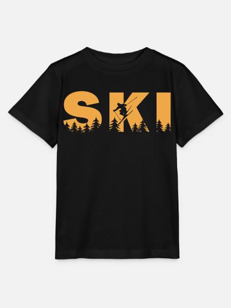 Ski. Ski Winter Sports - Stanley/Stella MINI CREATOR Kids’ T-Shirt - black