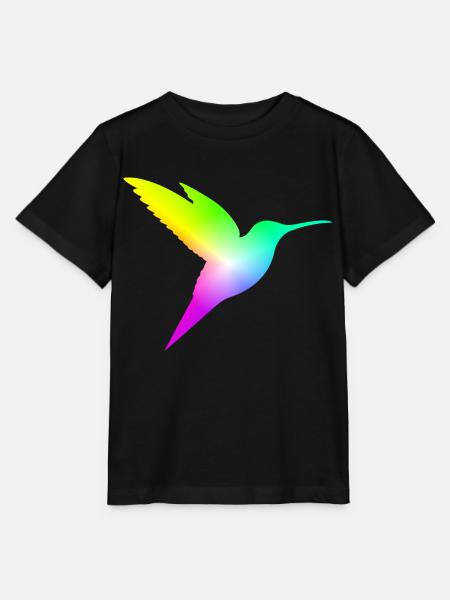 Gradient Bird - Stanley/Stella Kinder T-Shirt MINI CREATOR - Schwarz