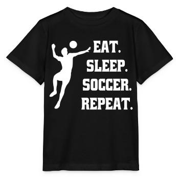Football coach Football Football player Footballer - Stanley/Stella MINI CREATOR Kids’ T-Shirt - black - Front - Mikhail (115cm)