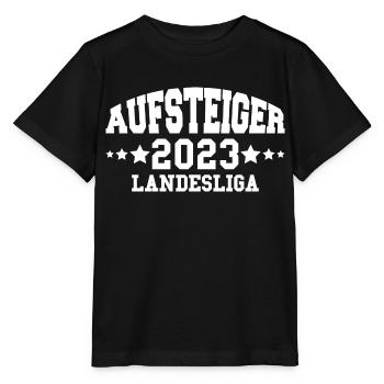 Aufsteiger 2023 Landesliga Aufstieg Fußball - Stanley/Stella Kinder T-Shirt MINI CREATOR  - Schwarz - Vorne - Mikhail (115cm)
