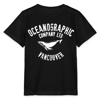 Oceanographic Whale watching Vancouver - T-shirt bio MINI CREATOR Stanley/Stella Enfant - noir - Devant - Mikhail (115cm)