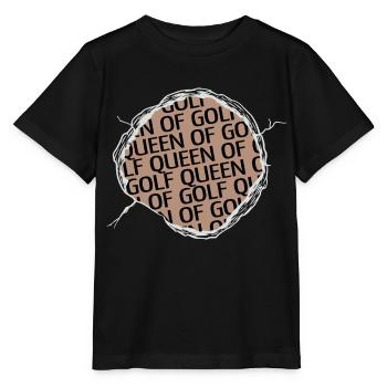 Golfbag humour heureux golfmaman golfdécor putter - T-shirt bio MINI CREATOR Stanley/Stella Enfant - noir - Devant - Mikhail (115cm)