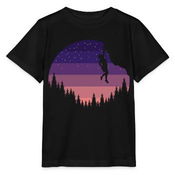 Escalade escalader un rocher - T-shirt bio MINI CREATOR Stanley/Stella Enfant - noir - Devant - Mikhail (115cm)