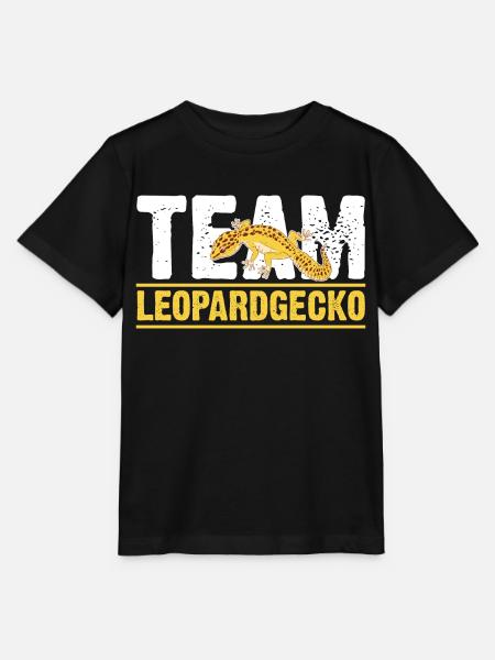 Eidechse Terrarium Reptilien Leopardgecko - Stanley/Stella Kinder T-Shirt MINI CREATOR  - Schwarz