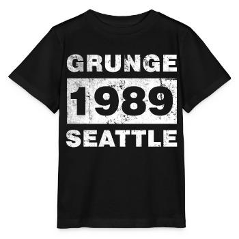 GRUNGE SEATTLE 1989 - Stanley/Stella Kinder T-Shirt MINI CREATOR  - Schwarz - Vorne - Mikhail (115cm)