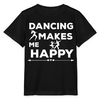 Dancing Dance Music - Stanley/Stella Kinder T-Shirt MINI CREATOR  - Schwarz - Vorne - Mikhail (115cm)