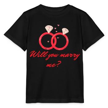 HEIRATSANTRAG - Stanley/Stella Kinder T-Shirt MINI CREATOR  - Schwarz - Vorne - Mikhail (115cm)