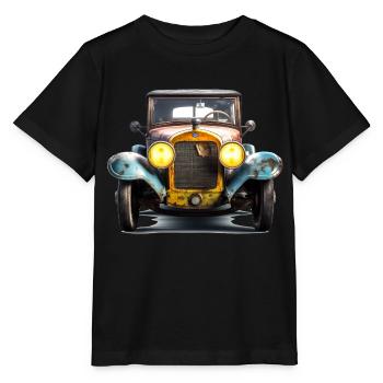 Jeder Oldtimer hat eine Persönlichkeit - Stanley/Stella Kinder T-Shirt MINI CREATOR  - Schwarz - Vorne - Mikhail (115cm)