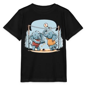 Elephant Spike - T-shirt bio MINI CREATOR Stanley/Stella Enfant - noir - Devant - Mikhail (115cm)