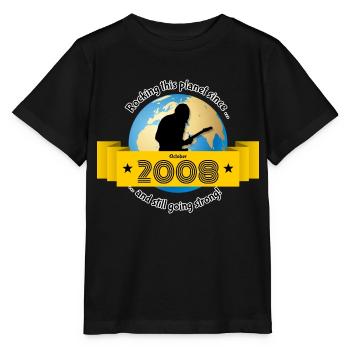 15. Geburtstag Rocking this planet since 10/2008 - Stanley/Stella Kinder T-Shirt MINI CREATOR  - Schwarz - Vorne - Mikhail (115cm)