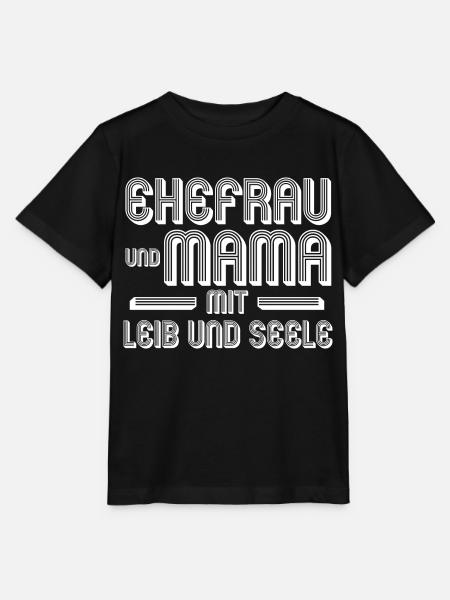 Ehefrau Mutter Mama - Stanley/Stella Kinder T-Shirt MINI CREATOR  - Schwarz