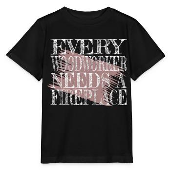 Arbre drôle artisans design geek menuiserie - T-shirt bio MINI CREATOR Stanley/Stella Enfant - noir - Devant - Mikhail (115cm)