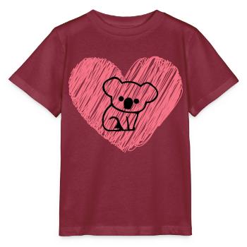 Aimer Koala - T-shirt bio MINI CREATOR Stanley/Stella Enfant - bordeaux - Devant - Kain (125cm)