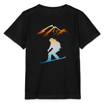Letzte Runde, Sunset Ski Laatste ronde, Sunset Ski - Stanley/Stella Kinder-T-shirt MINI CREATOR  - zwart - Voor - Mikhail (115cm)