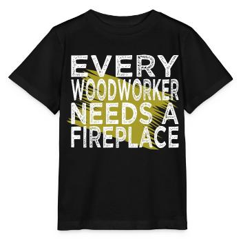 badge carpenter americas blogger plumber - Stanley/Stella Kinder T-Shirt MINI CREATOR  - Schwarz - Vorne - Mikhail (115cm)