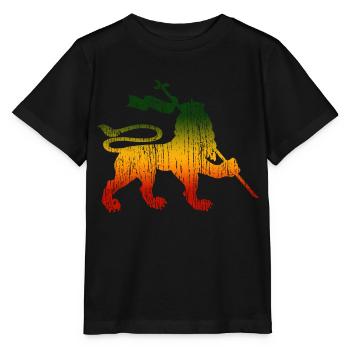 Reggae Musik Rastafari Jamaika - Stanley/Stella Kinder T-Shirt MINI CREATOR  - Schwarz - Vorne - Mikhail (115cm)