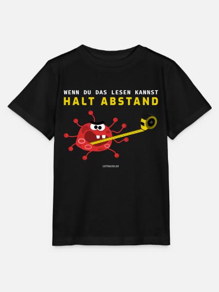 Halt Abstand - Stanley/Stella Kinder T-Shirt MINI CREATOR  - Schwarz