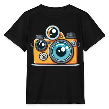 L’explorateur - T-shirt bio MINI CREATOR Stanley/Stella Enfant - noir - Devant - Mikhail (115cm)