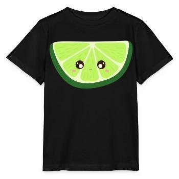 kawaii lime - Stanley/Stella MINI CREATOR Kids’ T-Shirt - black - Front - Mikhail (115cm)
