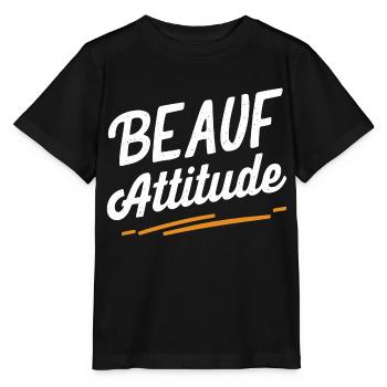 Beauf attitude - T-shirt bio MINI CREATOR Stanley/Stella Enfant - noir - Devant - Mikhail (115cm)