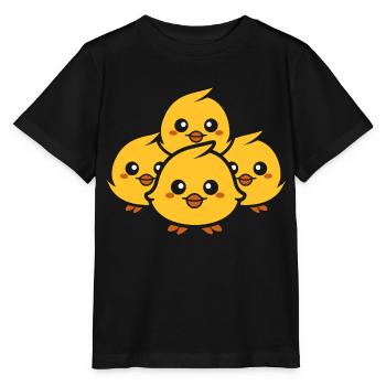 poussin - T-shirt bio MINI CREATOR Stanley/Stella Enfant - noir - Devant - Mikhail (115cm)