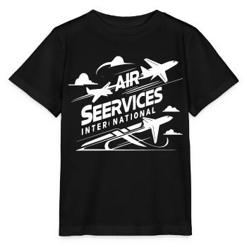 Air services international - Stanley/Stella MINI CREATOR Kids’ T-Shirt - black - Front - Mikhail (115cm)