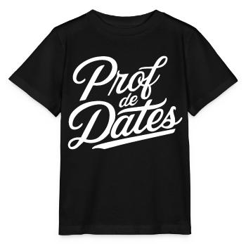 Prof de dates - T-shirt bio MINI CREATOR Stanley/Stella Enfant - noir - Devant - Mikhail (115cm)