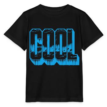 Das WORT "COOL" - Stanley/Stella Kinder T-Shirt MINI CREATOR  - Schwarz - Vorne - Mikhail (115cm)