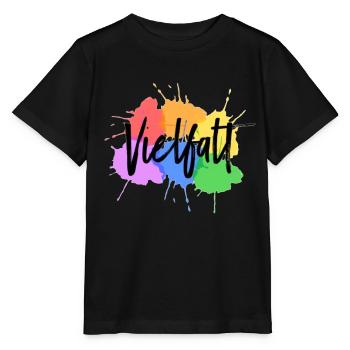 vielfalt - Stanley/Stella Kinder T-Shirt MINI CREATOR  - Schwarz - Vorne - Mikhail (115cm)