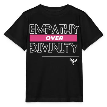Empathy over divinity - Stanley/Stella MINI CREATOR Kids’ T-Shirt - black - Front - Mikhail (115cm)